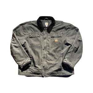 Carhartt Jacket Mens 2XL Black
Corduroy Collar Chore Distressed Jacket